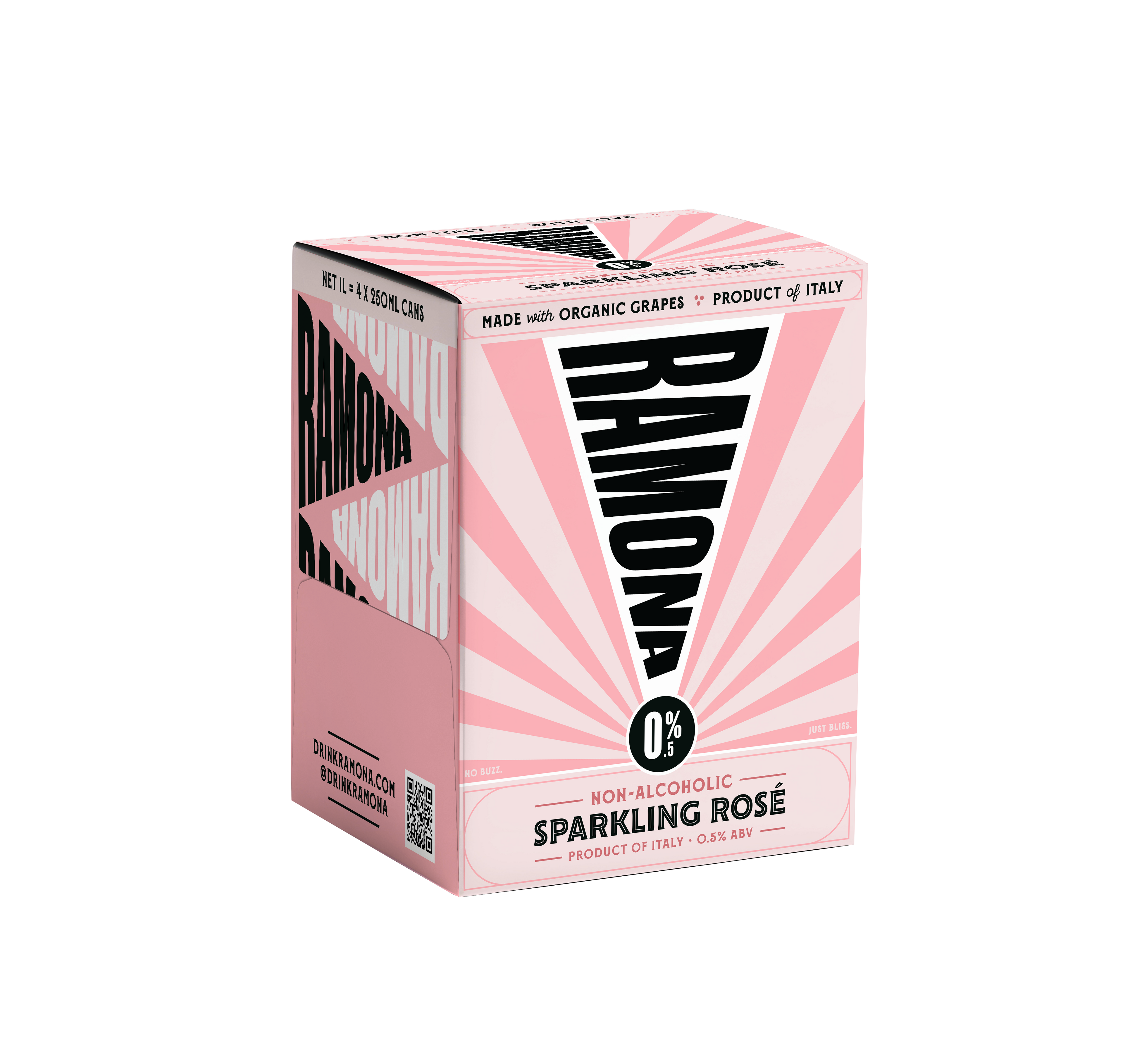 RAMONA Non-Alcoholic Sparkling Rosé (4-Pack)