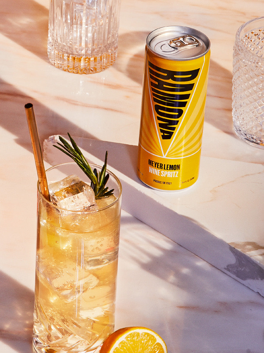 RAMONA Meyer Lemon Wine Spritz Lifestyle Image
