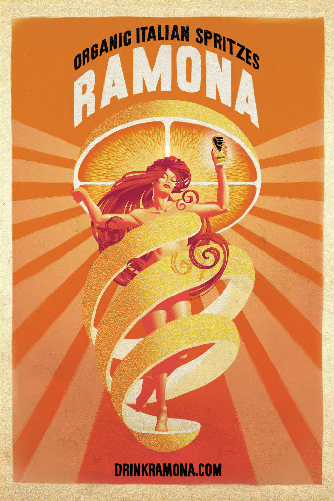RAMONA Vintage Poster (Orange)