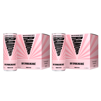 Organic Dry Sparkling Rosé (4-Pack)