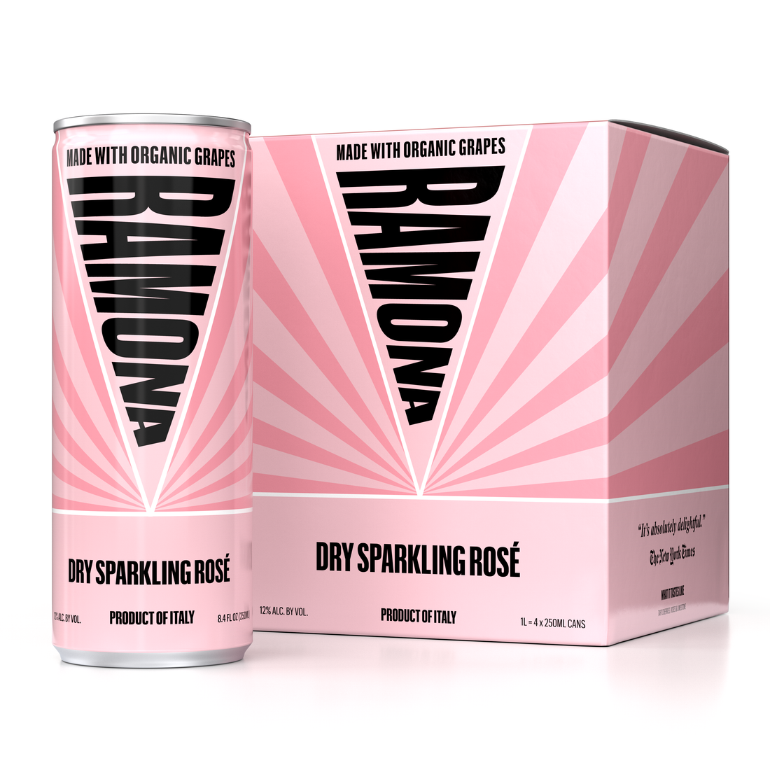 RAMONA Dry Sparkling Rosé 4 Pack