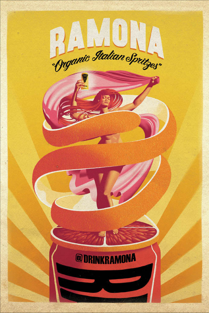 RAMONA Vintage Poster (Yellow)